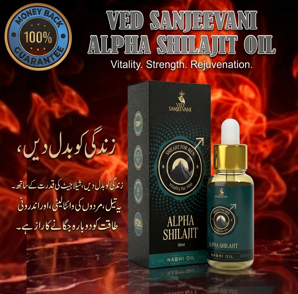 Alpha Shilajit Nabhi Oil for Men