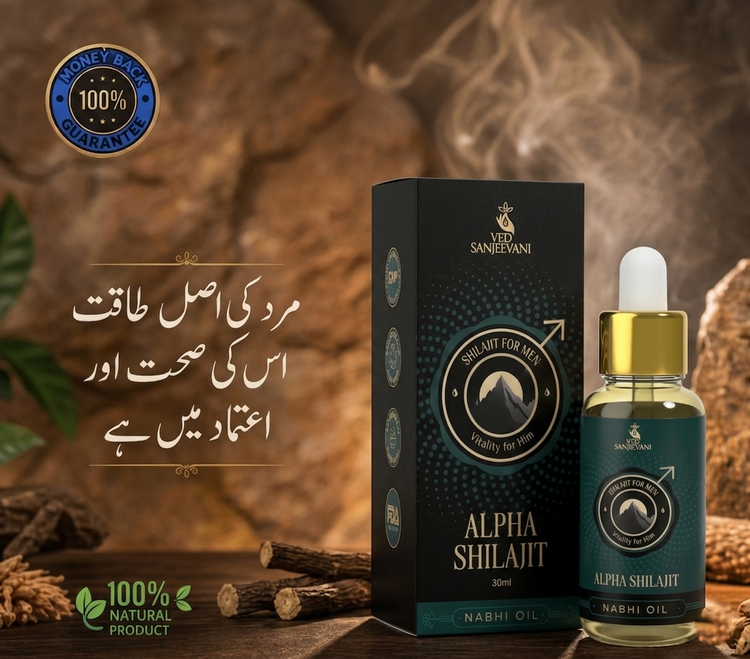 Alpha Shilajit Nabhi Oil for Men