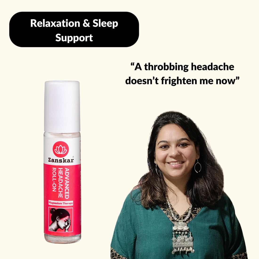 Advanced Headache Roll-on for Migraine (10ml)