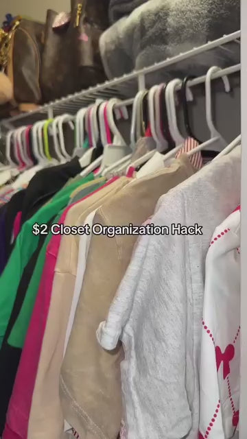 Space-Saving Clothes Hanger Connector Hooks