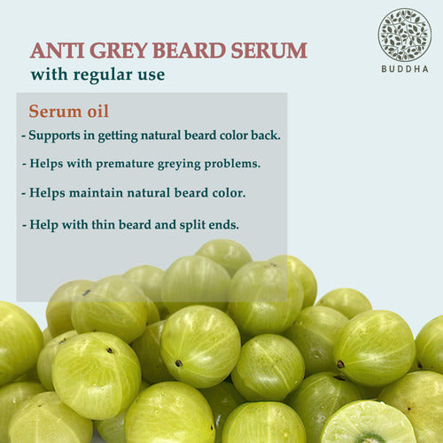 Anti Grey Beard Serum Oil - 100% Ayush Certified - For Premature Greying and Restore Natural Beard Color